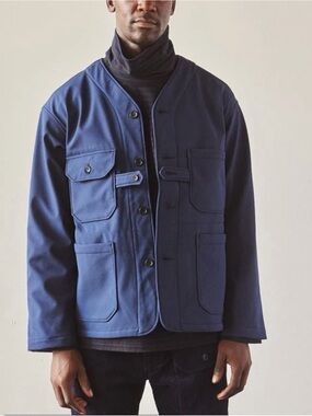 Engineered Garments New York Mens Navy Utility Jacket Fleece Lined Size M USA